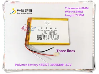 3 линия 485377 3,7 3000 mah 505575 полимерна литиево-йонна батерия за таблет, мобилен телефон, POWER BANK