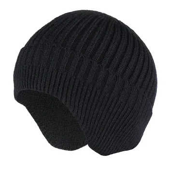Новост 2020, топла разпродажба, зимни шапки със защитата на ушите, стилна мека шапчица-бини за мъже и жени, класически вязаная шапка-ушанка, топла шапка с уши