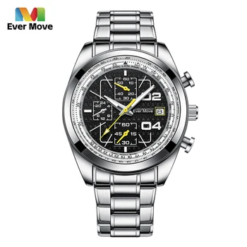 Някога Move 2023 Кварцови часовници Топ луксозна марка Водоустойчива спорт от неръждаема стомана светлинен модерни ежедневни подаръци мъжки ръчен часовник