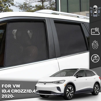 За Volkswagen VW ID.4 Crozz ID4 2020-2023 Магнитен Авто Козирка Козирка Отпред на Предното Стъкло Завеса Задно Странично Детска Прозорец на сенника