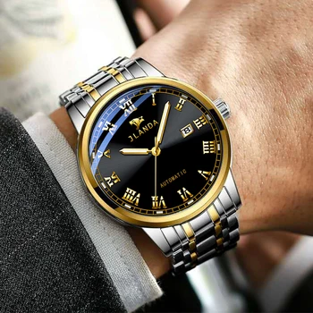 2023 Модерен бизнес мъжки часовници, най-добрата марка за луксозни автоматични механични часовници е от неръждаема стомана за мъже, часовници със светещи указатели