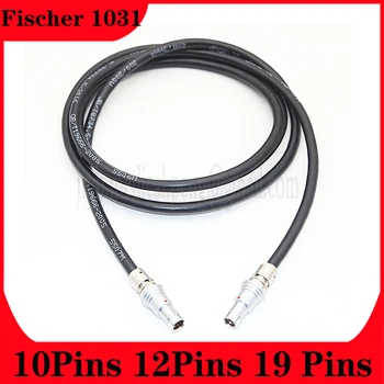Съвместим штекерный конектор Fischer 1031 1.5 F с 10 12 19 контакти, кратък штекерный конектор, заваряване, екранировка кабел с верига съпротива висока гъвкавост
