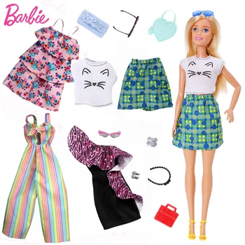 Оригиналната кукла Барби Микс Модни дрехи, комплект кукольной обувки, играчки за кукли, аксесоари за кукли, игра дом, подарък за момичета на парти