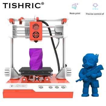 TISHRIC най-Новият Easy 3D принтер, С изцяло метална рамка, точност ръководят Детски комплект 3D принтер САМ Лесно Threed, Един ключ, на Тихо Определяне на
