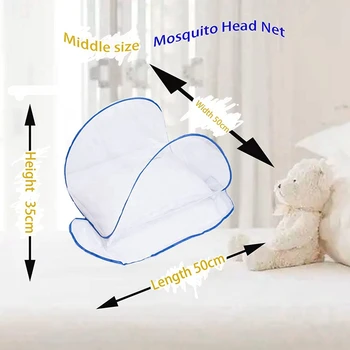 Преносим mosquito net, сгъване пътна mosquito net за легла, безплатен монтаж-среден размер