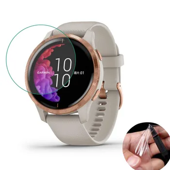 5 бр. мека прозрачно защитно фолио за смарт часовници на Garmin Venu Smartwatch, защитно покритие на цял екран (без стъкло)