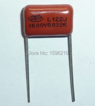 20pcs кондензатор CBB 122 1600V 122J 1,6 кв. 1200pF 1,2 nf P15 CBB81 кондензатор от металлизированной на полипропиленова тъкан