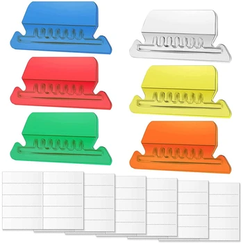 60 комплекти висящи табове и вложки за файлове, цветни етикети за папки с файлове, разделите, за идентифициране на файлове, лесно разбираем