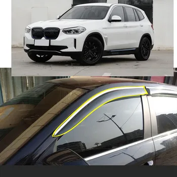 Стикер За Полагане на Купето на Автомобила Пластмасово Стъкло Вятърна Козирка за Защита От Дъжд/Слънце Вентилационни Подробности За BMW X3 G08 IX3 2018 2019 2020 2021