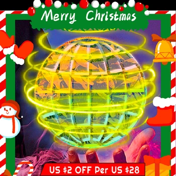 Играчка с летенето топка Flyorb Magic led подсветка, Дрон, растящите топка, снимающий стрес, Летяща фабрика, играчки-неспокойни, подаръци за децата за рожден ден
