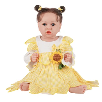 58 см, в Два Размера Версия на Възстановената Мади Сладко малко Момиче Кукла с Корен Коса За Деца на Популярната Мека Играчка Плюшен Тялото с Висококачествена Скъпа Кукла