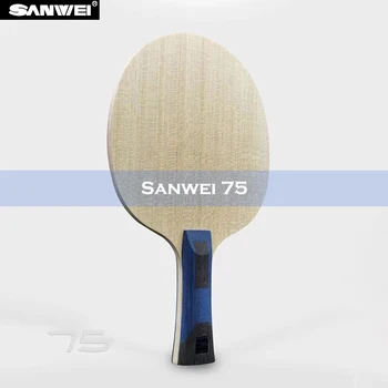 Оригинална ракета за тенис на маса SANWEI 75 ALC Blade (5 + 2 външни ALC, Атакуващият) ALC Carbon Ping Pong Прилеп Paddle