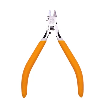 Унисекс 60CRV Нови клещи с едно острие, многофункционално извити дълъг чучур за електрически части, ръчни инструменти, оранжево