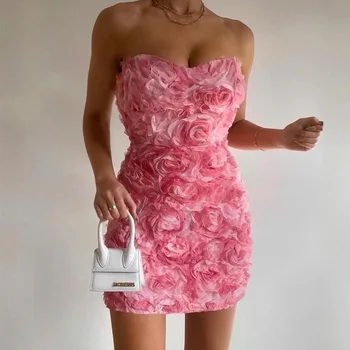 Рокля за абитуриентски бал с цветен модел, секси вечерна рокля без ръкави с отворен гръб, очарователно мини-рокля-калъф, vestido formatura luxo glamurosos