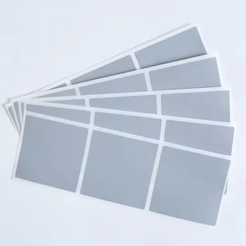 Стикер с драскотини сиво сребрист цвят 46x46 мм 500 бр., вырезанная по поръчка за игра 