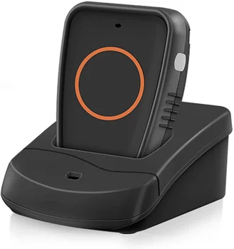 Безжична авариен бутон за повикване на пейджър за сиделки за възрастните хора, персонална алармена система при възрастни пациенти (един пейджър черен цвят)