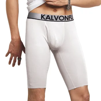 Мъжки домашни панталони, спортни боксерки с висока талия, модални меки дишащи шорти
