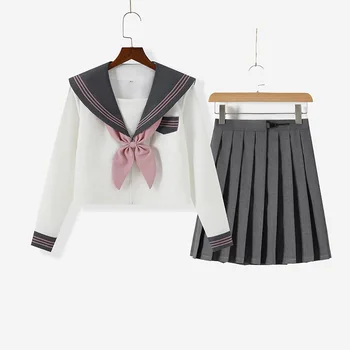 2022 Училищна униформа за момичета, японската училищна форма за моряците, студентски дрехи за момичета, аниме, моряк костюм за жени, S-3XL