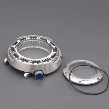 Поставяне на Алуминиеви Bezel От Неръждаема Стомана Seiko NH35 NH36 Механизъм Корпус часа е Подходящ за SKX007 SKX009 SRPD Корпус мъжки часовници с морски Око и риба Тон