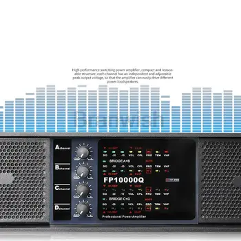 4x1350 W 2x2350 W FP10000Q FP14000Q Усилвател на Мощност 4-Канален Линеен Масив Звукова Система за Аудио Професионален Диско-Dj Усилвател на Мощност