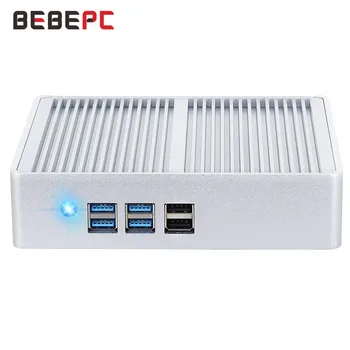 BEBEPC Безвентиляторный Мини PC Компютър, HTPC, Windows 10 Pro с Intel Core i5 5200U/4200U Celeron DDR3L WiFi HD USB Офис настолен компютър Minipc