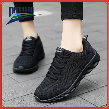 Дамски спортни маратонки Blade Модни Обувки ежедневни обувки Удобна, дишаща мрежа обувки на равна подметка улични маратонки дамски 41