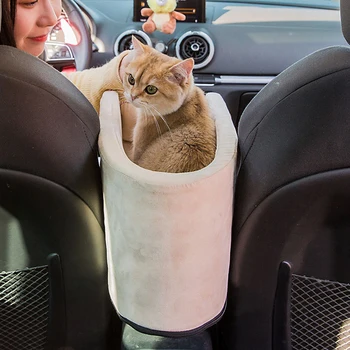 Преносима чанта за носене котки, столче за кола, легло за домашни котки, централно управление, нескользящий универсален автомобилен подлакътник, кутия, седалка за пренасяне на домашни котки