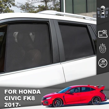 За Honda CIVIC Хетчбек FK8 2016-2021 Авто Козирка Магнитен Козирка Отпред на Предното Стъкло Шторка Задния Страничен Прозорец на сенника Щит