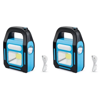 5X3 В 1 Слънчев USB Акумулаторна COB Led Лампа за Къмпинг, Такса За Устройство и Водоустойчив Аварийно Фенерче с led Подсветка