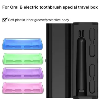 Професионален преносим пътен калъф за електрическа четка за зъби Braun/Oral B, за семейна употреба, лек пластмасов държач, защитна кутия за съхранение