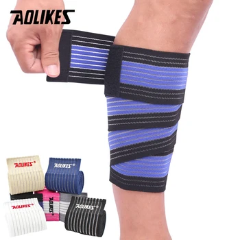 AOLIKES 1 бр. на еластична превръзка 90 см 120 см, спортен каишка за подкрепа на коляното, наколенници, физическа защита, превръзка на глезена, тайна на китките