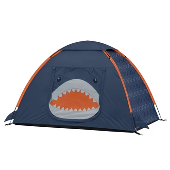 детска палатка за къмпинг, за 2 лица - Тъмно синьо/ Оранжево / Сиво на цвят, Едностайни, аксесоари за къмпинг, Къмпинг, Палатка Screen house One 