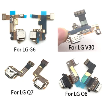 За LG K51 G6 G7 G8 G9 Q7 Q8 V30 V40 V50 Micro USB Зарядно Устройство за Докинг конектор Порт за Зареждане на Микрофона Гъвкав Кабел, Резервни Части