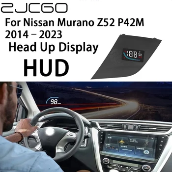 ZJCGO Авто HUD Дисплей Автомобилен Проектор Аларма Централен Дисплей Скоростомер Предното Стъкло за Nissan Murano Z52 P42M 2014 ~ 2023