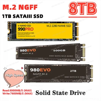 Нов 2023 Маркови Оригинални SSD 990 PRO M2 2280 Nvme PCIe Gen 4,0X4 2 tb 4 tb Вътрешен Твърд диск, SSD HDD за Лаптоп/PS5/PC