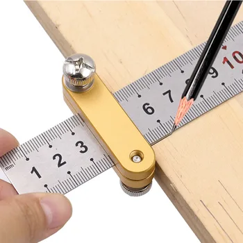 Стоманена линийка, позиционирующий блок, ъгъл, линийка, маркировочный сензор за линия, локатор, Дървообработващи дърводелски инструмент за измерване
