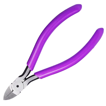 Диагонални клещи Пластмасова странична ножица, нож за кабел, Електронен инструмент за източване на кабели на Ръчни инструменти за поправка на своите ръце и стригане за промиване на кабели