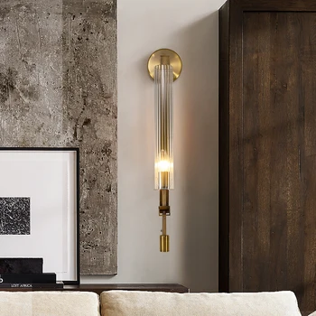 Модерен стенен лампа FSS в скандинавски минималистичном стил, хол, кабинет, спалня, рецепция, ресторант, баня, луксозни лампи