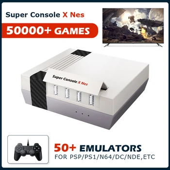Класически Емулатор Ретро Конзоли Console Super X Nes с 50000 Игри За PSP/PS1/DC Преносим Игри плеър, Макс. до 256G