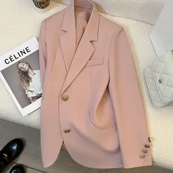 Случайни сако с дълъг ръкав, всекидневни однобортный блейзър в английски стил, в нов модерен бизнес костюми, офис палта, дамски яке Z91