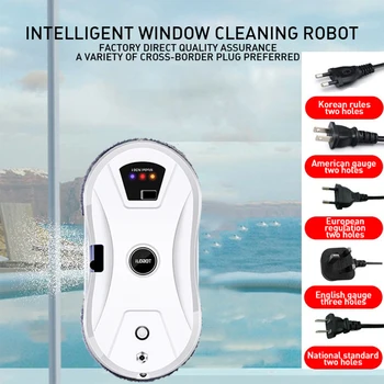 Робот-мойщик прозорци с високо всасыванием, електрически робот-мойщик прозорци, анти-падането на робот-прахосмукачка с дистанционно управление за стъкло