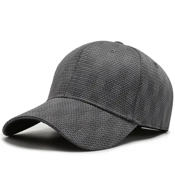 2023 Пролет-есен нова бейзболна шапка, мъжки клетчатая стрейчевая шапка, градинска ежедневни солнцезащитная шапка, шапки за мъже, шапки