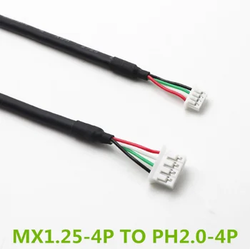 PH2.0-4P за MX1.25-4P-USB-4-жилен екраниран кабел за предаване на данни.