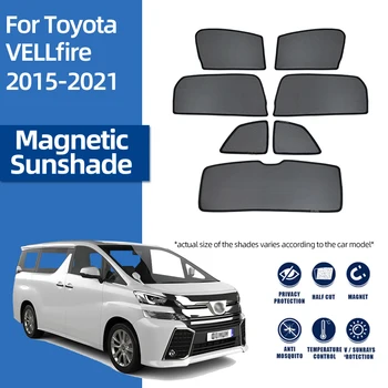 За Toyota ALPHARD VELLFIRE AH30 2015-2021 Магнитен Авто сенника на предното Стъкло, Предното и Задното Детско Странично Прозорец на сенника