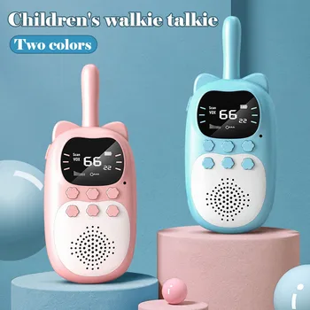 Уоки-токита Inrico за деца, Подарък играчка, Преносима радиостанция на далечни разстояния 3 км, с Фенерче, Определени Walki Talki, Двустранно радио