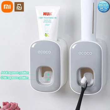 Xiaomi Youpin, автоматичен опаковка на паста за зъби, сокове за мързелив паста за зъби, монтиране на стена, притежател на домашни четка за зъби, Аксесоари за баня