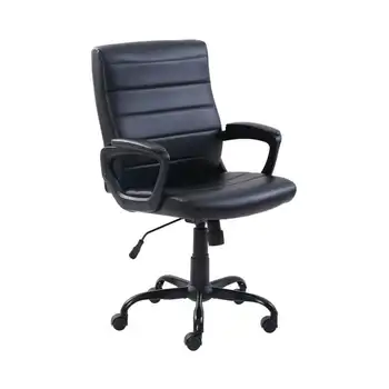 Офис стол за мениджър със средна облегалка от естествена кожа с няколко покрития