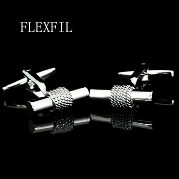 FLEXFIL Бижута френска риза родословни обици за мъже Брандираната дизайнерски обувки Маншет Бутон мъжки Високо Качество Луксозна Сватбена метална мода