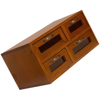 Кутия с канцеларски материали, дървен калъф за съхранение, Дървени кутии, органайзер за грим, контейнер от сплав, офис