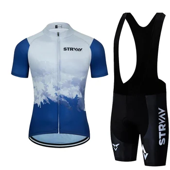 STRVAV -Дишащи летни комплекти дрехи за колоездене за мъже, планински велосипед, дрехи за колоездене, костюми за по триатлон, 2023